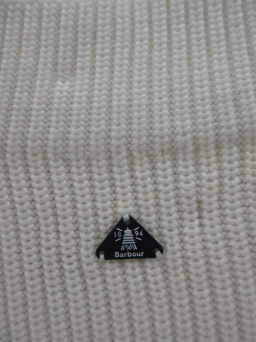 Barbour Sweater XL Shoreward Knit Nautical Breton Striped Chunky * - Picture 11 of 16